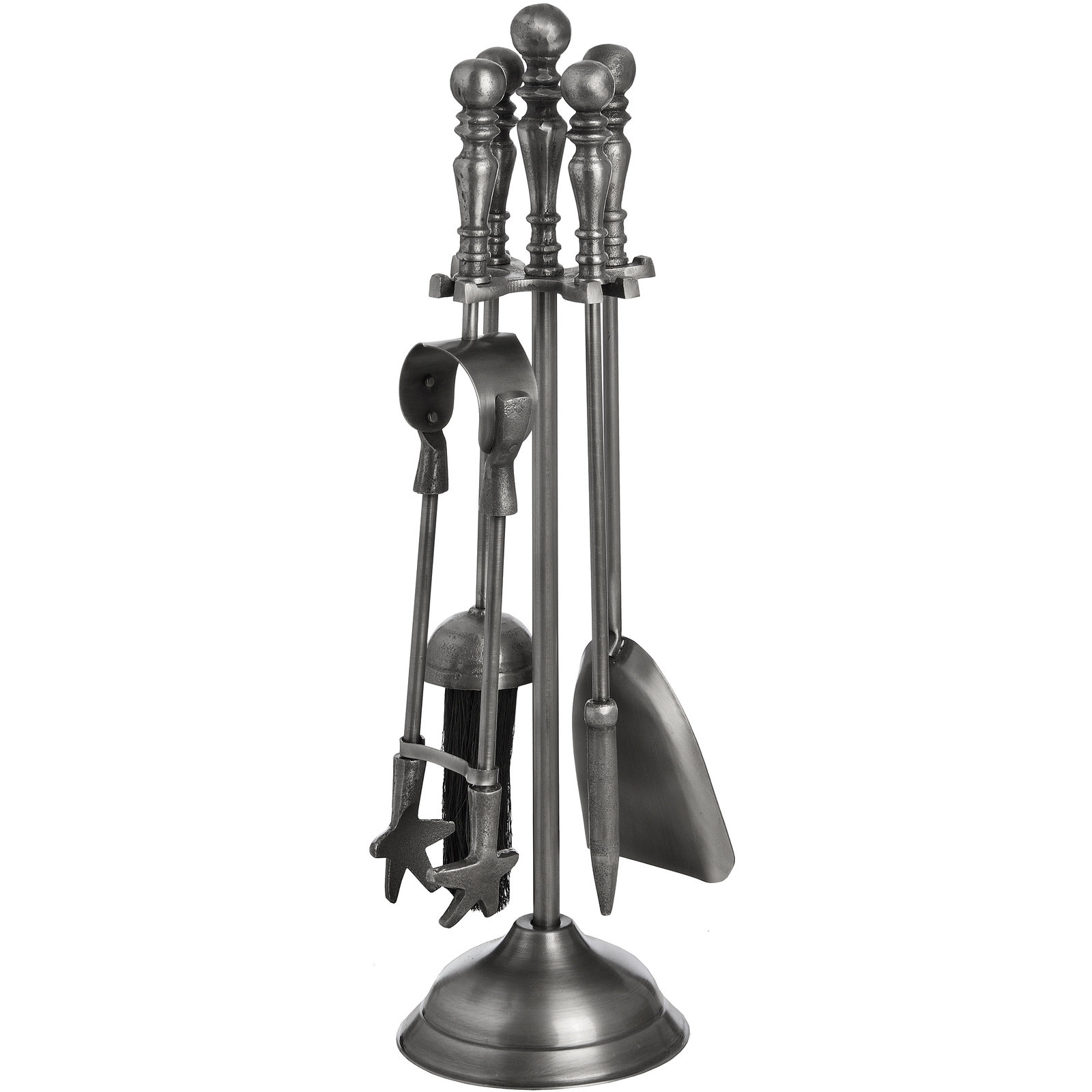 Traditional Companion Set In Antique Pewter - Image 2