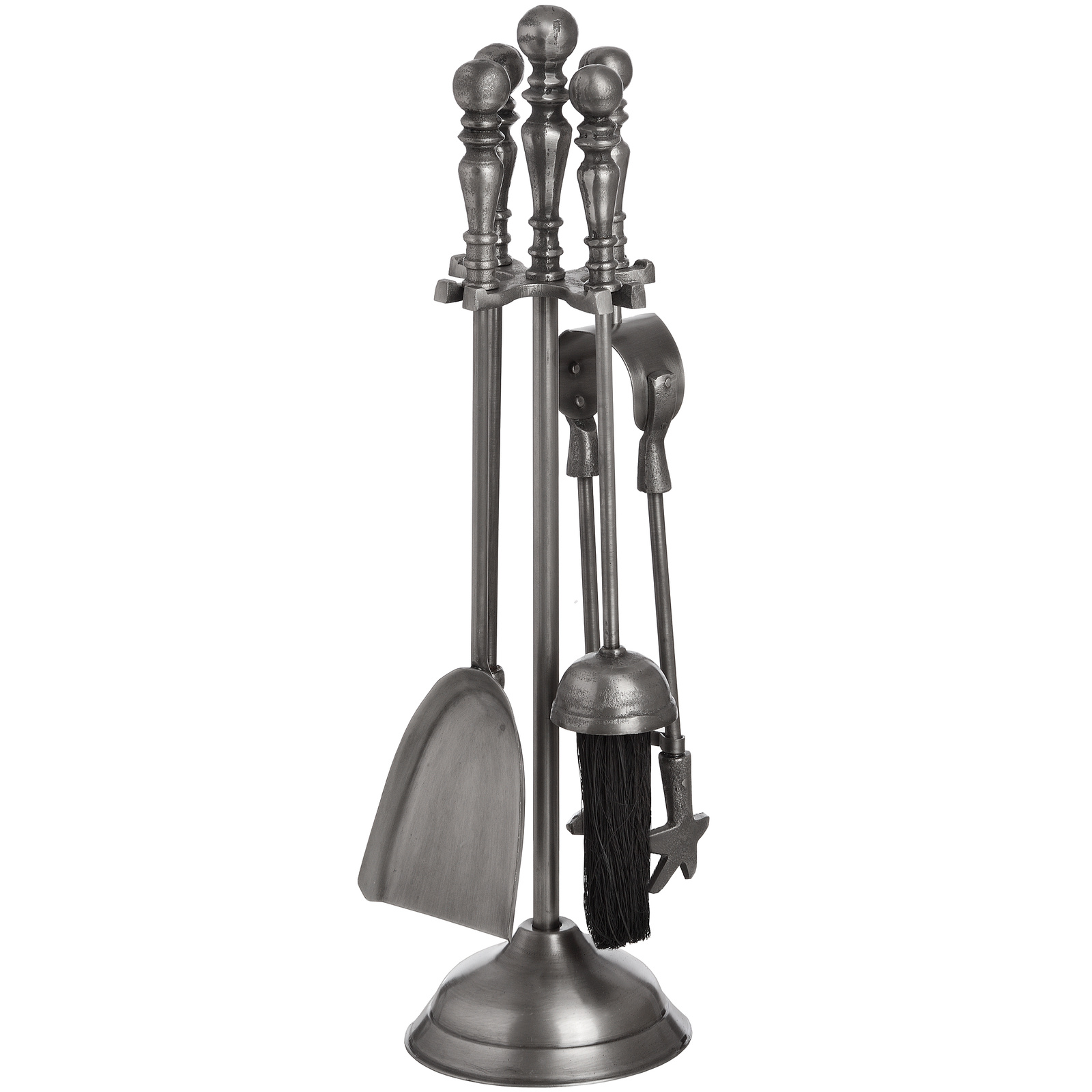 Traditional Companion Set In Antique Pewter - Image 3