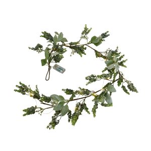 Winter Garland With Eucalyptus And Lambs Ear
