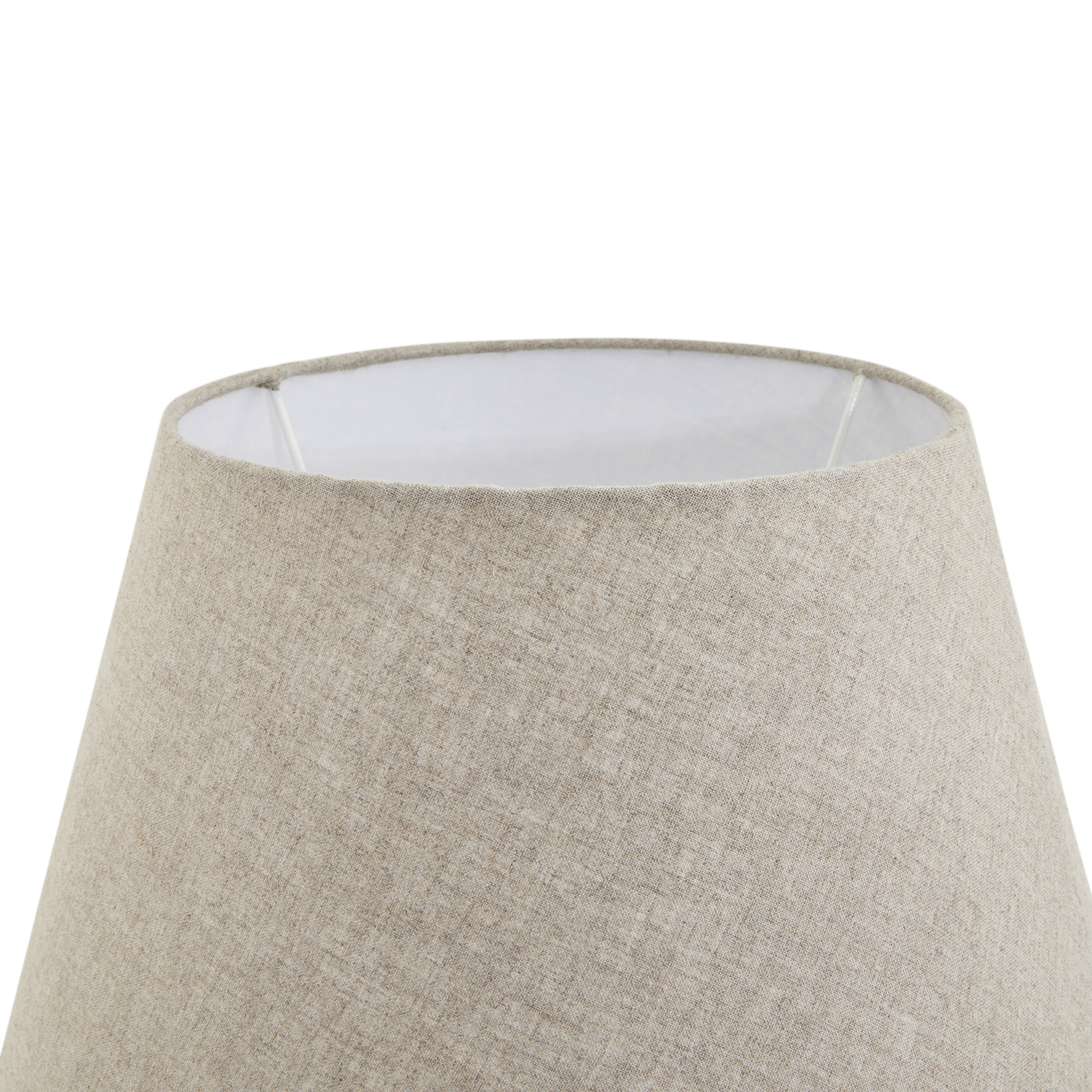 Amalfi Grey Candlestick Table Lamp With Linen Shade - Image 4