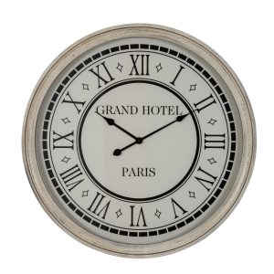 Hotel Paris Large Grey Clock With Glass